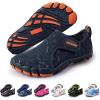imageSEEKWAY Barefoot Water Shoes for Kids  Wide Toe Box and QuickDry Sand Shoes Toddler for Hiking Swim Beach Pool Kayak Sport Accessories Camping Essentials NonSlip for Boys Girls Sizes1a101 Navy Blue